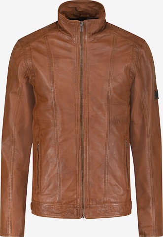 URBAN 5884® Lederjacke 'Gunner' in Braun: predná strana