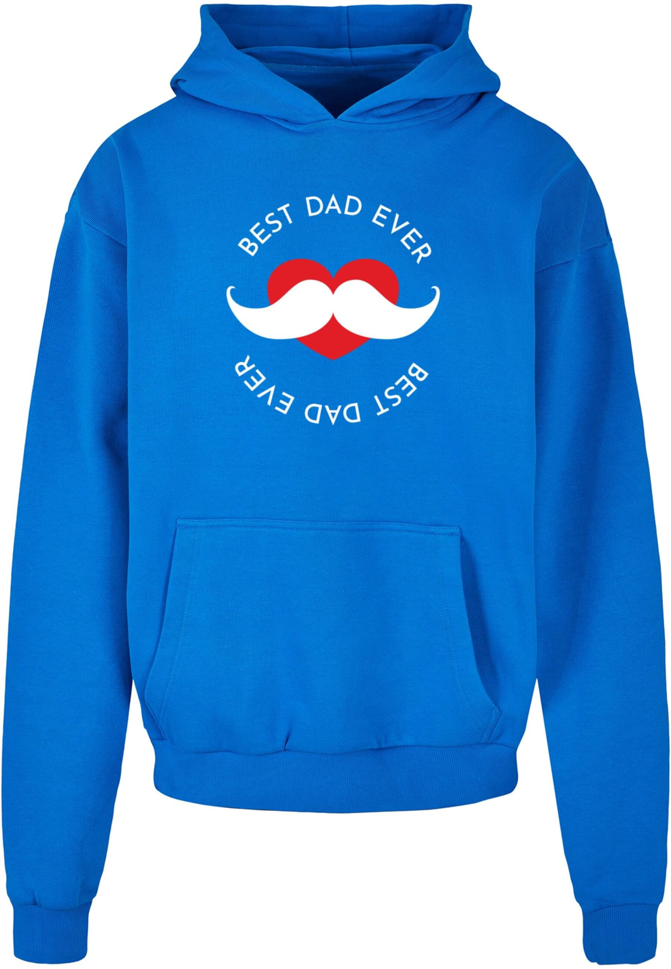 Merchcode Sweatshirt 'Fathers Day - Best Dad' in Blue: front
