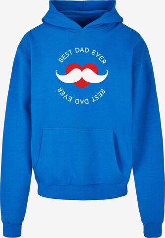 Merchcode Sweatshirt 'Fathers Day - Best Dad' in Blau: predná strana