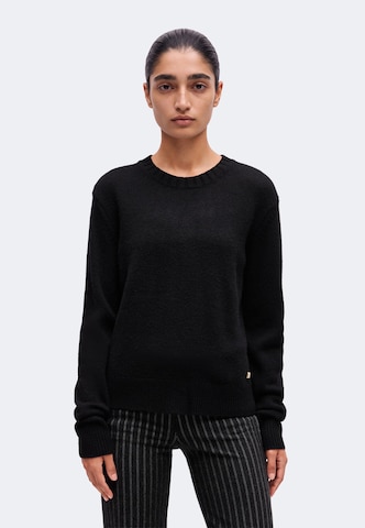 19V69 ITALIA - Jersey talla grande 'Losa' en negro: frente