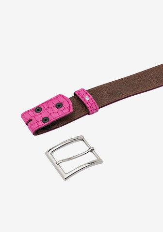 RETTUNGSRING by showroom 019° Belt 'Alaska Sangria' in Pink