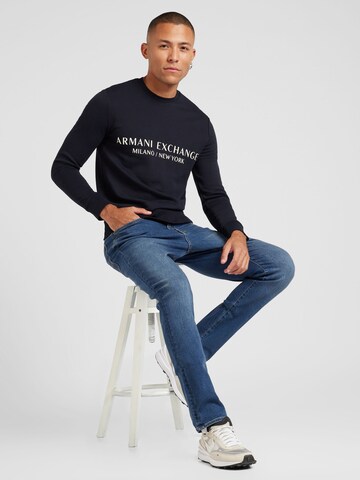 Felpa di ARMANI EXCHANGE in blu