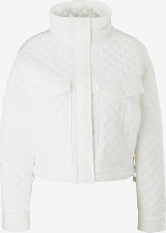 QS Between-Season Jacket in White: front