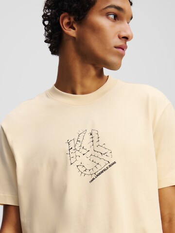 T-Shirt KARL LAGERFELD JEANS en beige
