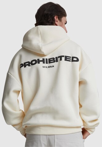 Prohibited Sweatshirt 'Prohibited' i beige