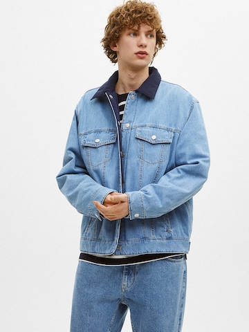 Pull&Bear Between-Season Jacket in Blue: front