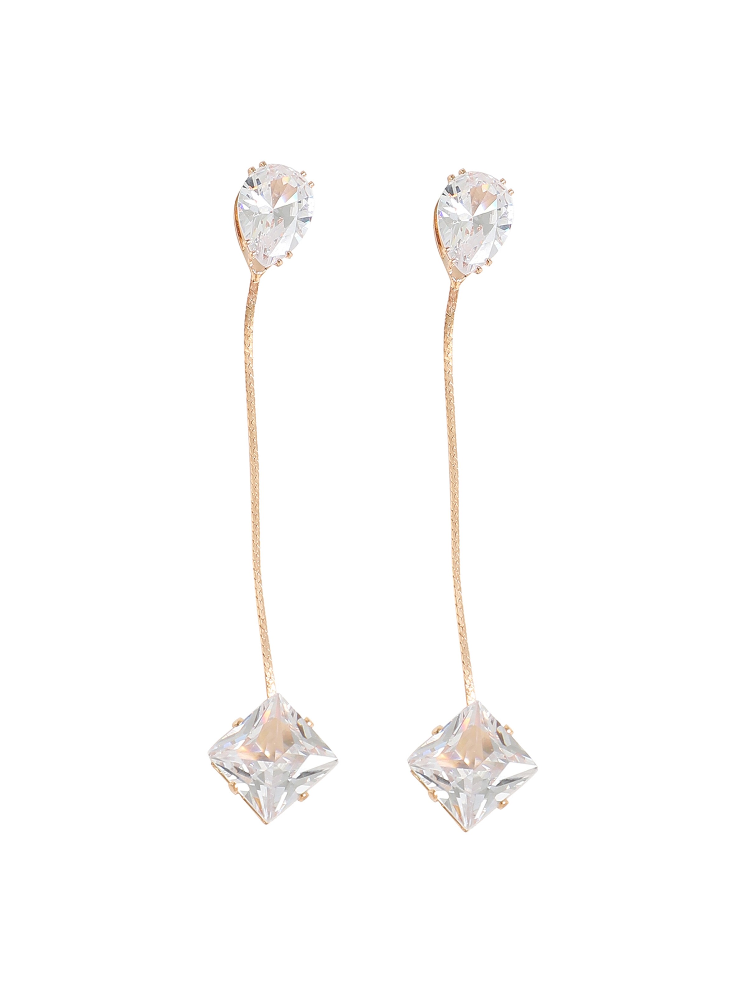 SOHI Обеци 'Tamnna' в сребърно: отпред