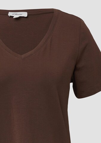 s.Oliver T-Shirt in Braun