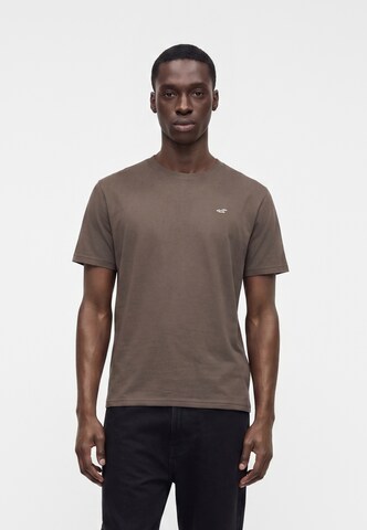 HOLLISTER Μπλουζάκι σε καφέ: μπροστά