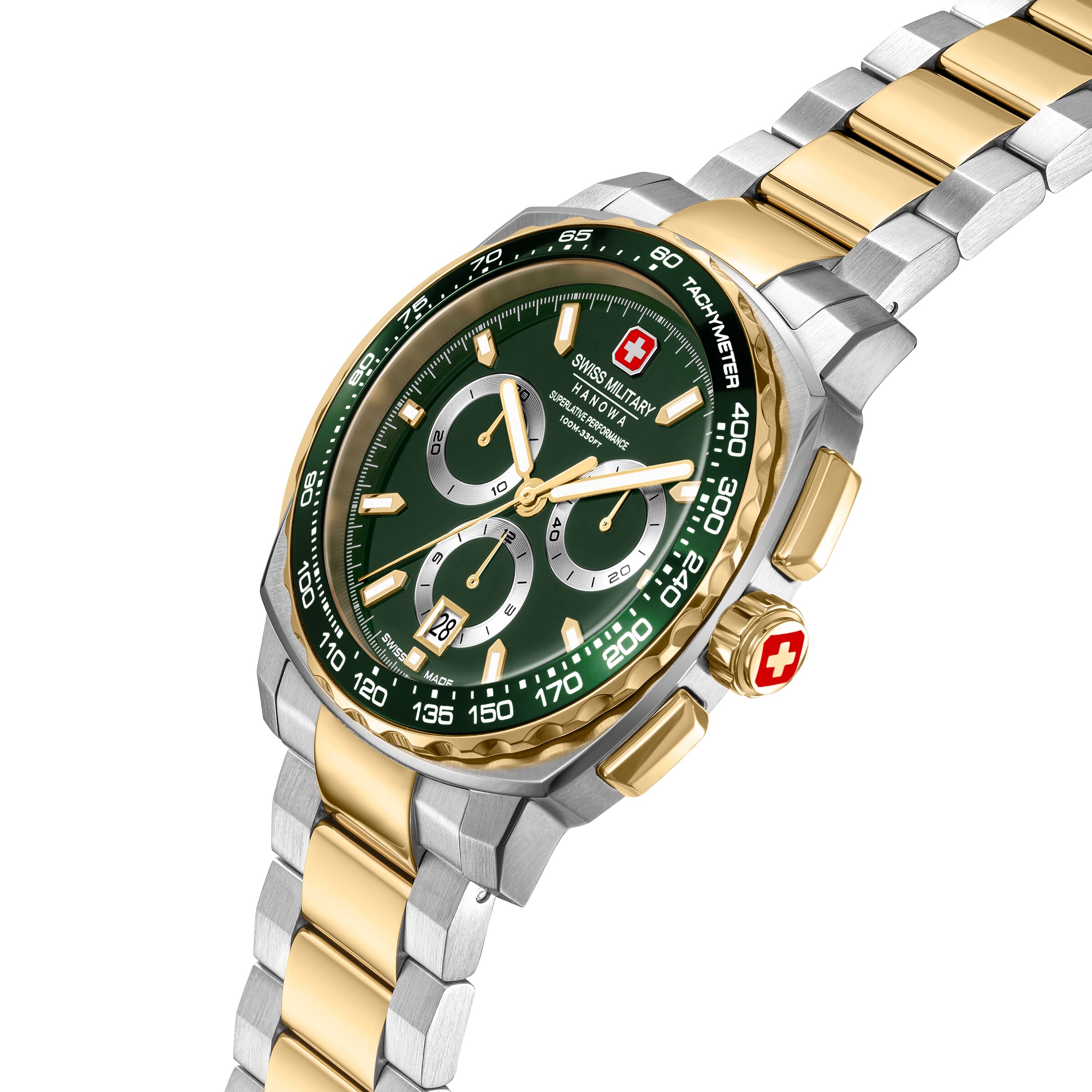 SWISS MILITARY HANOWA Analog watch 'Speedwell' in Gold