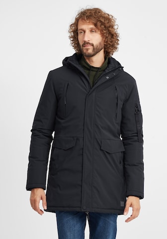 !Solid Winterparka 'Maver' in Zwart: voorkant