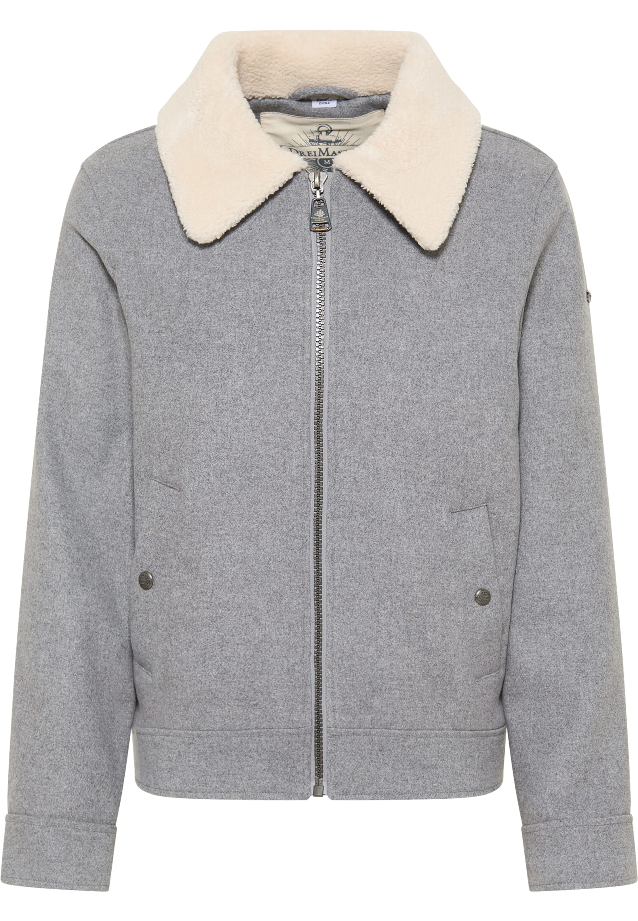 Veste mi-saison DreiMaster Vintage en gris : devant