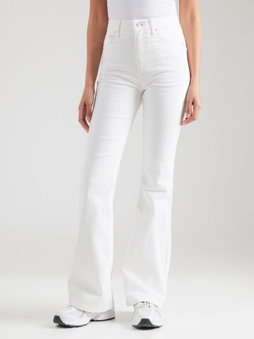 évasé Jean 'JAMIE' TOPSHOP en blanc : devant