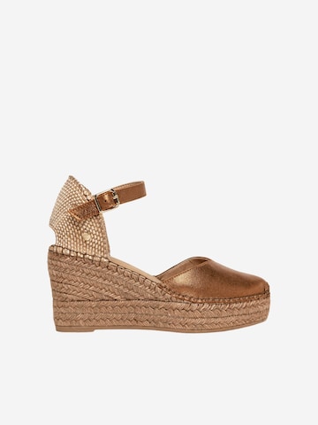 Alhamas - Sapatos de salto 'Alpargata Cuña 8 cm Ante' em cinzento: frente