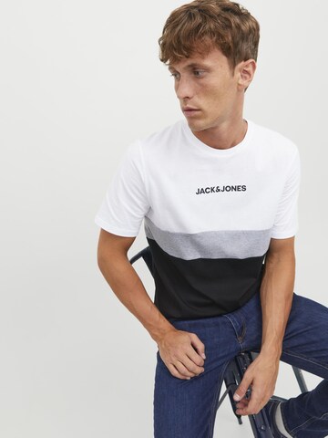 T-Shirt 'Reid' JACK & JONES en blanc