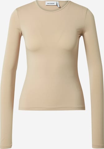 WEEKDAY Shirt in Beige: predná strana