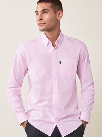 Next Slim fit Button Up Shirt in Pink