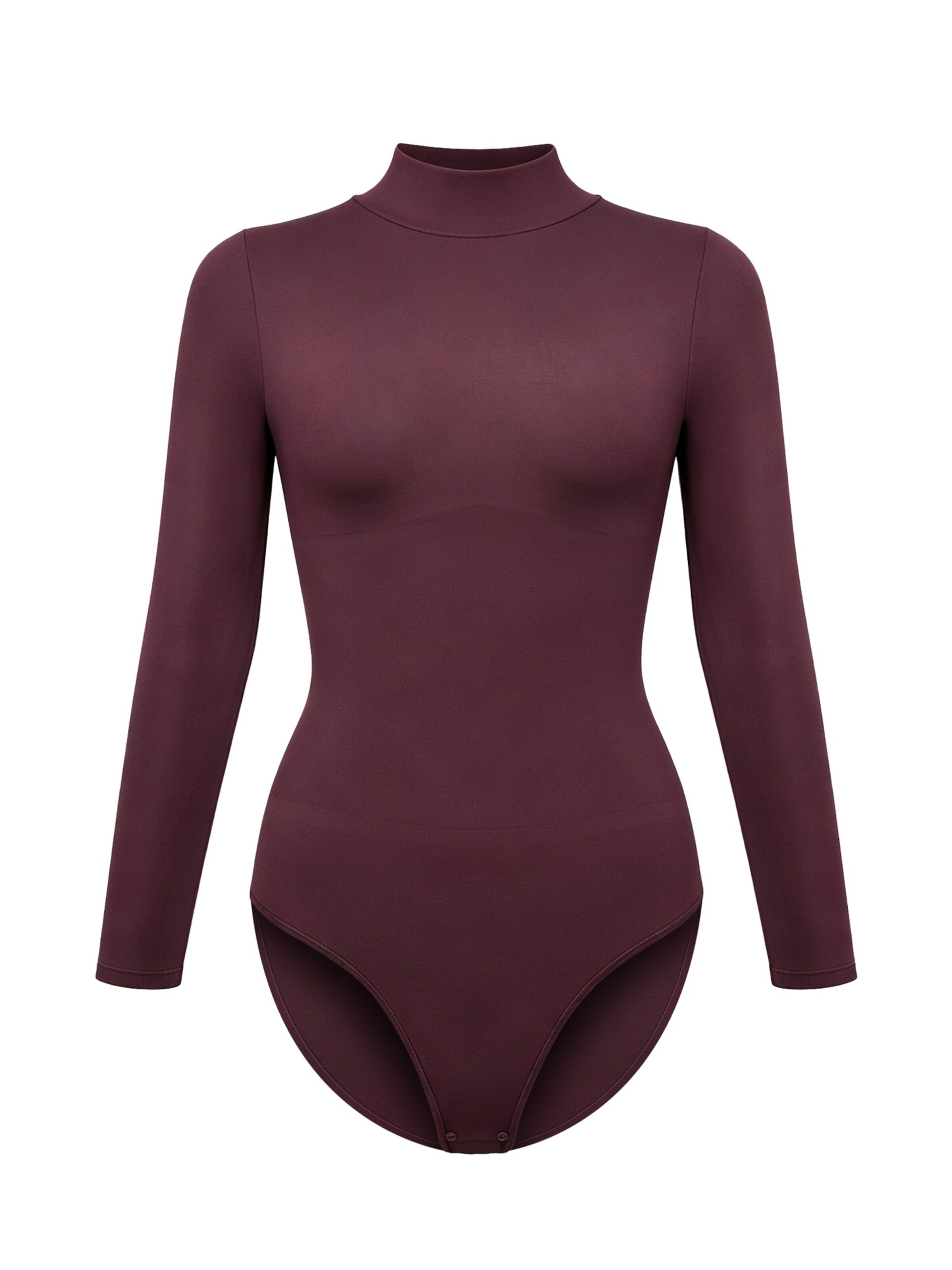 cfab Shaping bodysuit 'Clean Longsleeve Turtleneck Sculpting Bodysuit with Slip' in XS in Burgundy, Item view