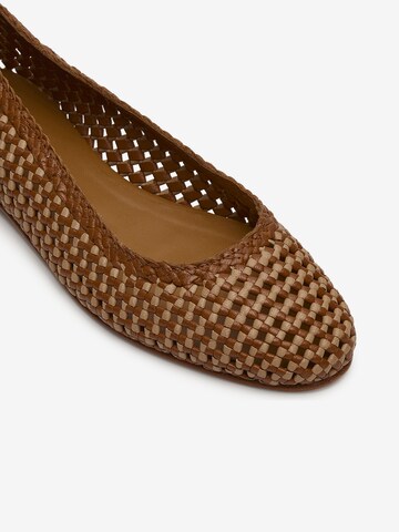 LOTTUSSE Ballet Flats 'Delice' in Brown