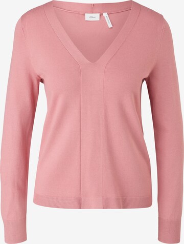 Pull-over s.Oliver BLACK LABEL en rose : devant