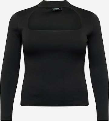 Trendyol Curve Sweater in Black: front