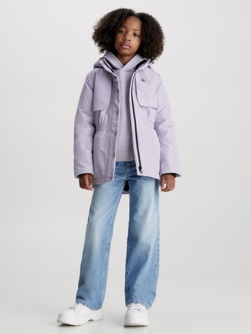 Calvin Klein Jeans Přechodná bunda 'Back to school' – fialová