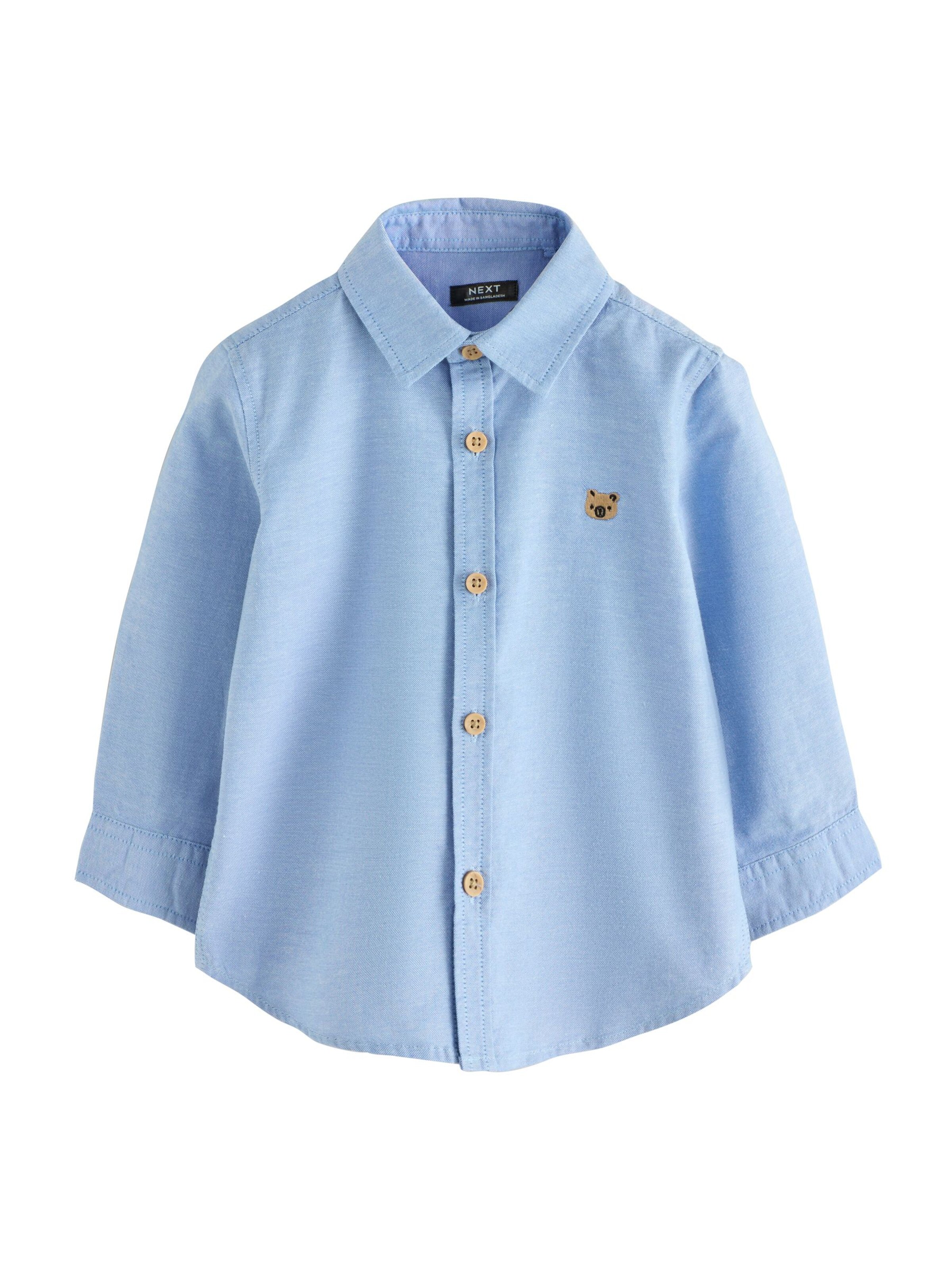 Next Klasický střih Košile 'Oxford' – modrá: přední strana