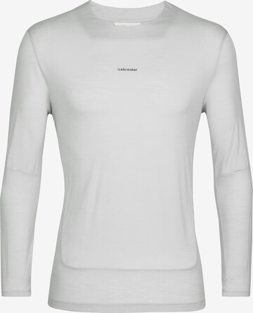 ICEBREAKER - Camisa funcionais 'ZoneKnit' em branco: frente