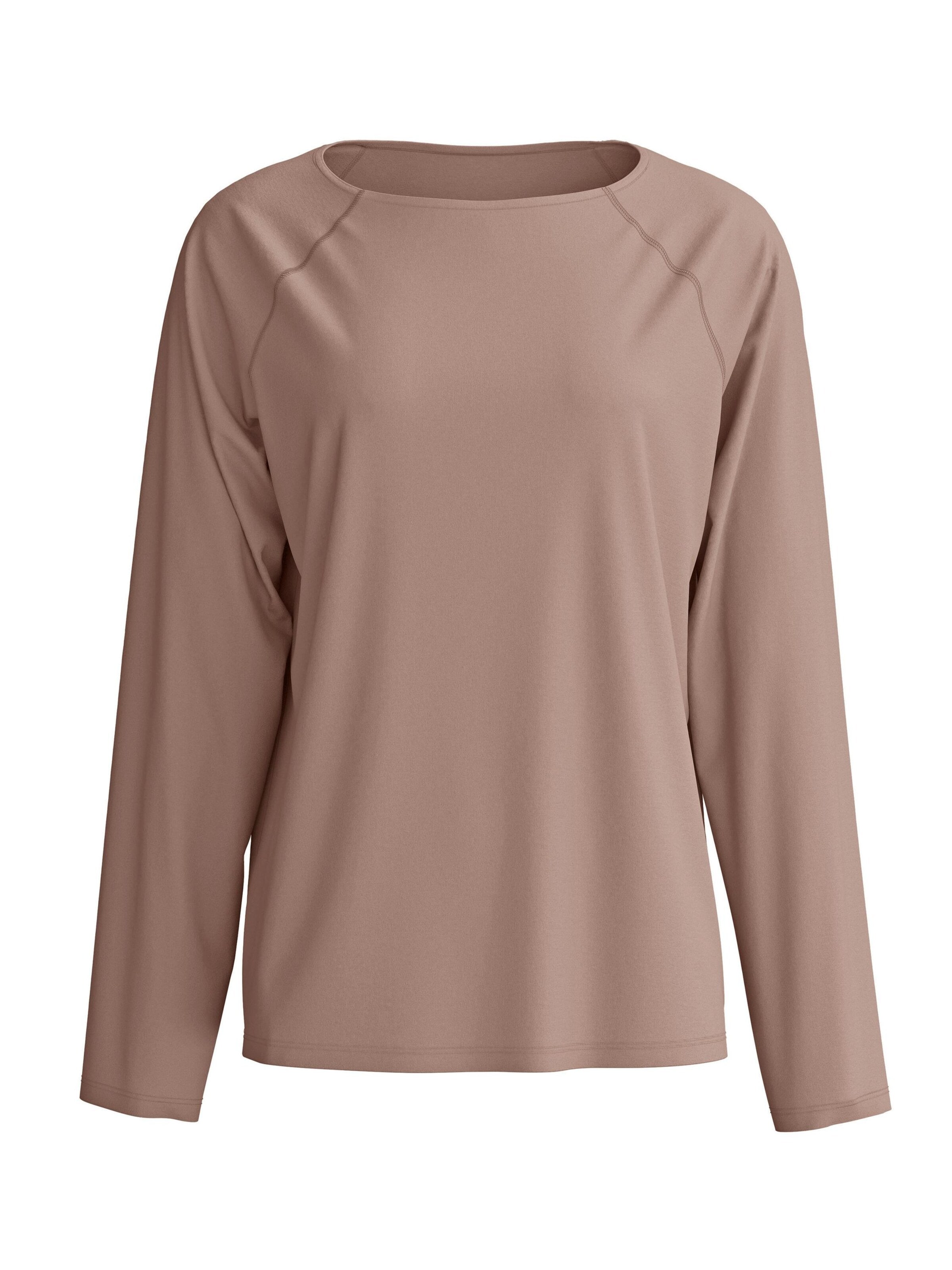 CALIDA Slaapshirt 'Alpine M&M' in Bruin: voorkant