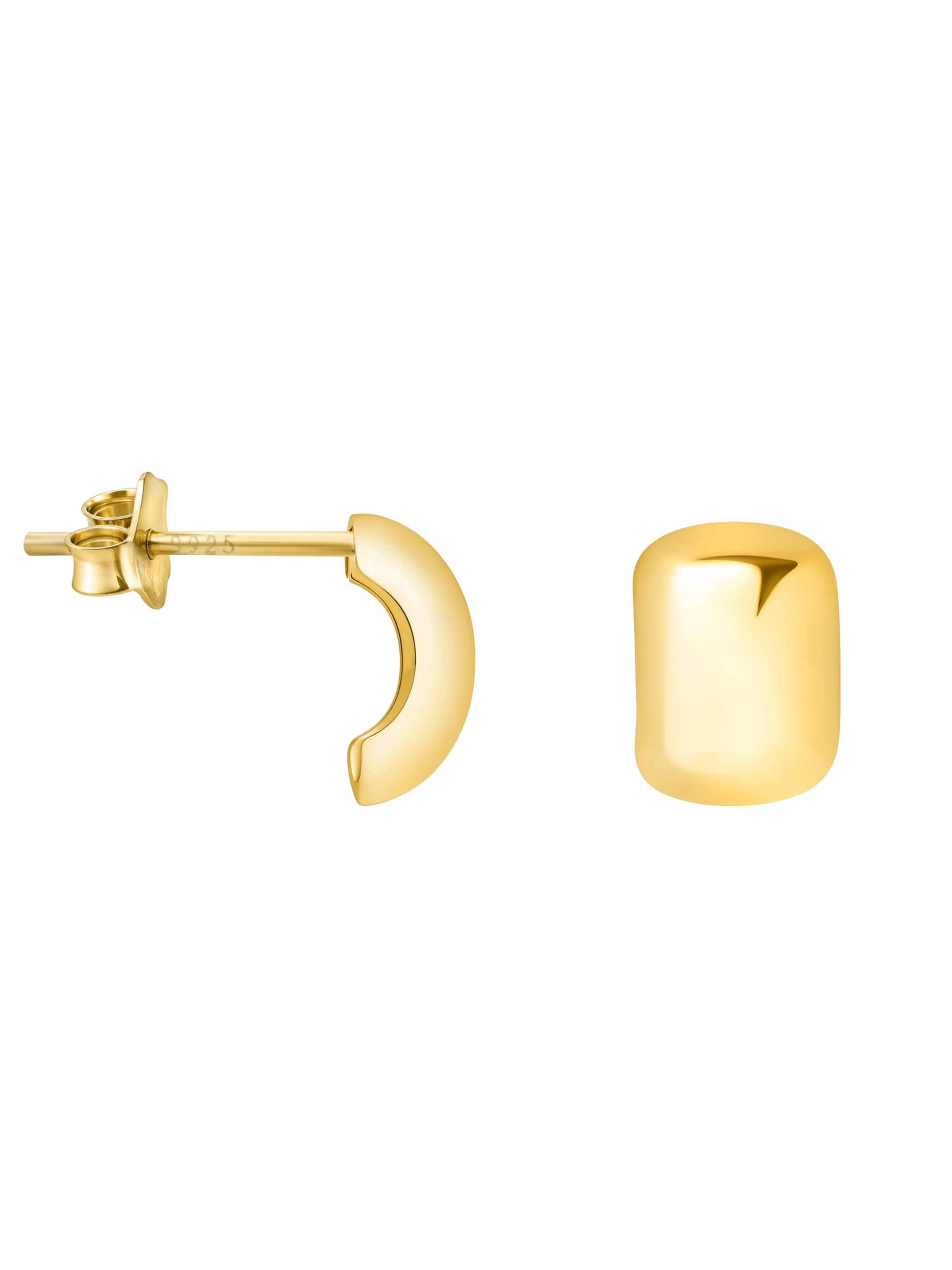 Sofia Milani Ohrringe 'Geometry'‌‌‌‌‌‌‌‌‌ in Gold: Vorderseite
