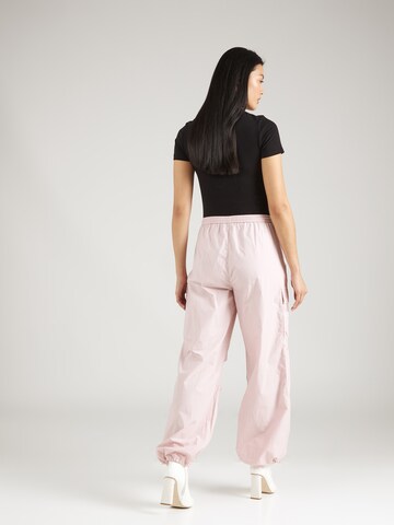 Tally Weijl - Tapered Calças cargo em rosa