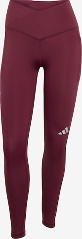 ADIDAS PERFORMANCESkinny Sportske hlače 'Adi365' - crvena boja: prednji dio