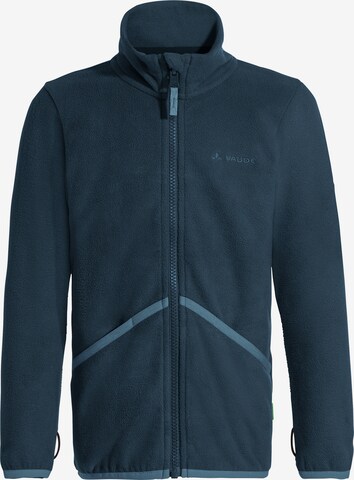 VAUDE Athletic Fleece Jacket 'Pulex' in Blue: front