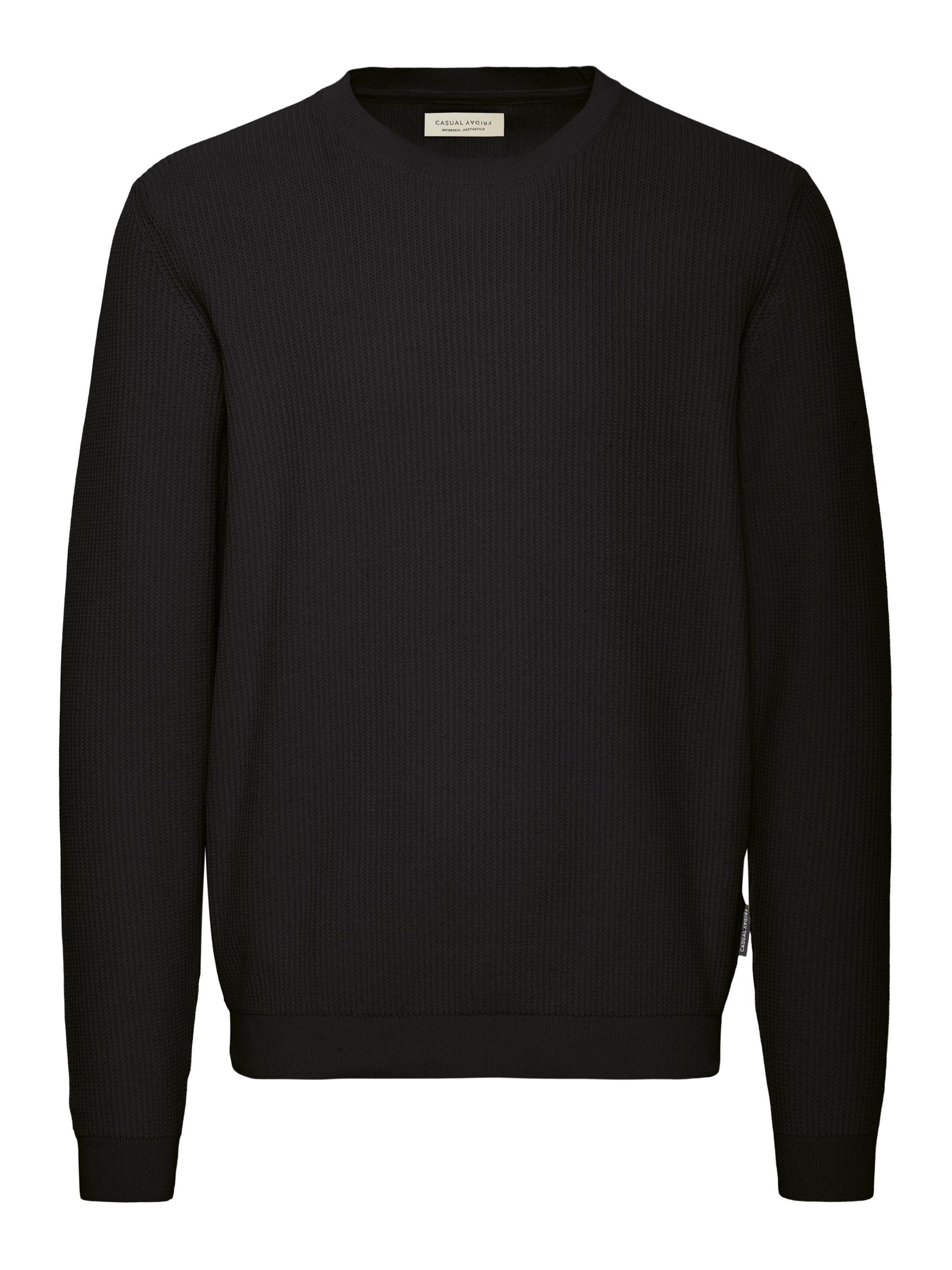 Casual Friday - Pullover ' CFNOAR ' em preto: frente