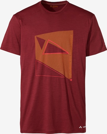 VAUDE Functioneel shirt 'Tekoa' in Rood: voorkant