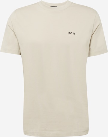 T-Shirt BOSS en beige : devant