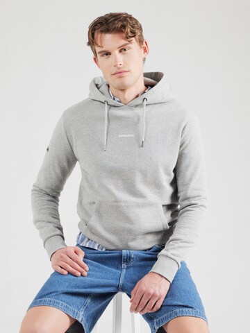 Superdry Суичър в сиво: отпред