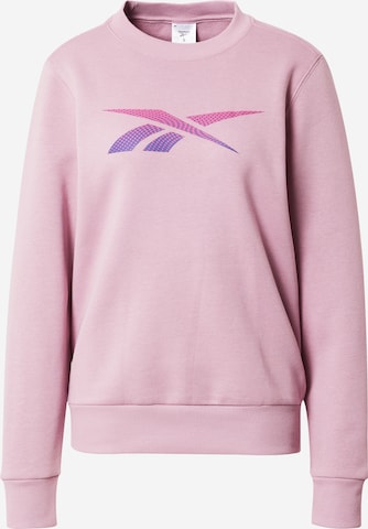 Reebok Athletic Sweatshirt in Pink: front