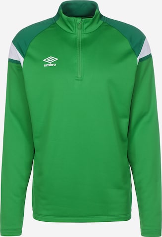 UMBRO Athletic Sweatshirt in Green: front