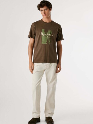 T-Shirt 'Murhy' Pepe Jeans en marron