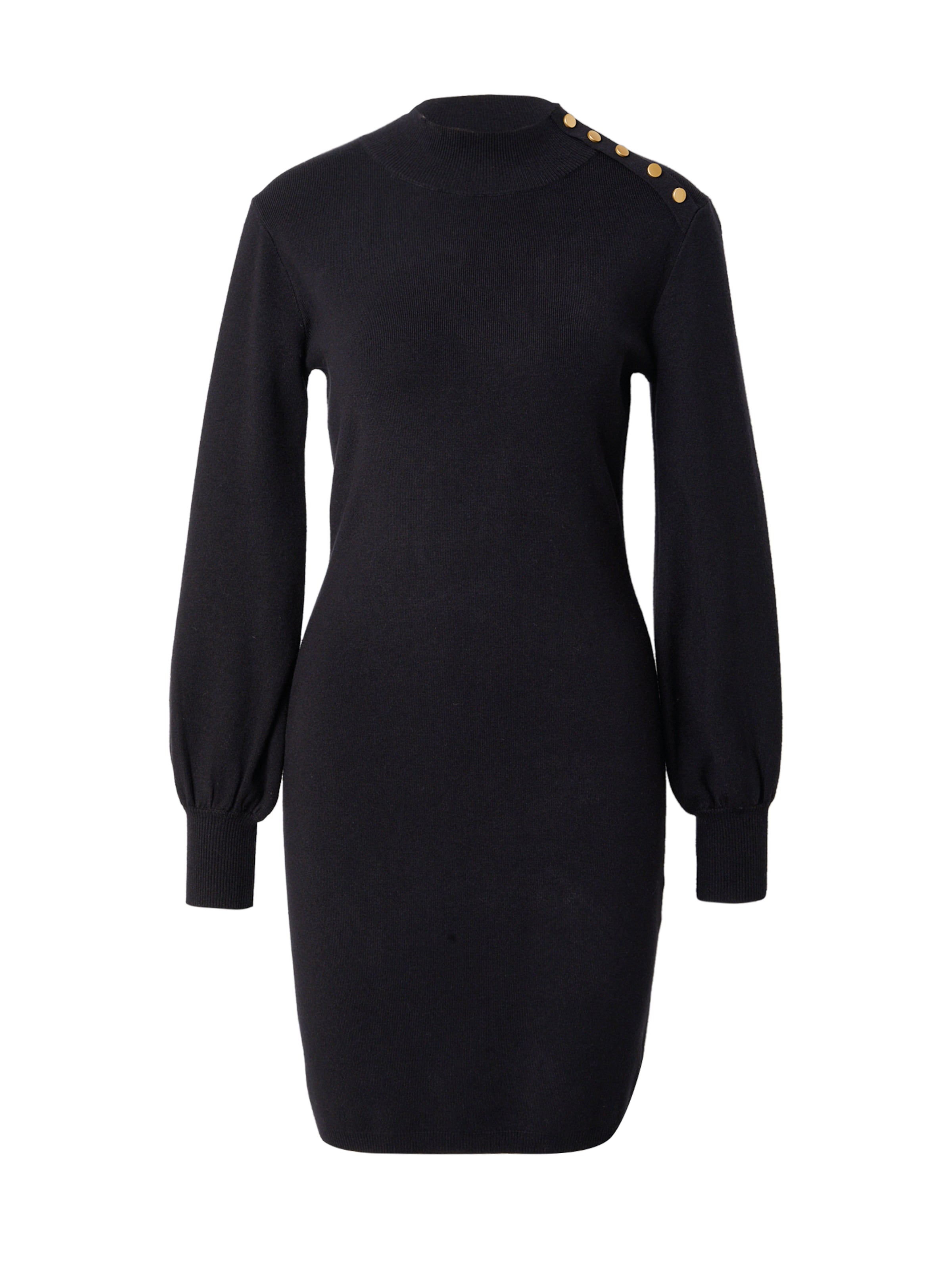 Molly BRACKEN Kootud kleit, värv must: eest vaates