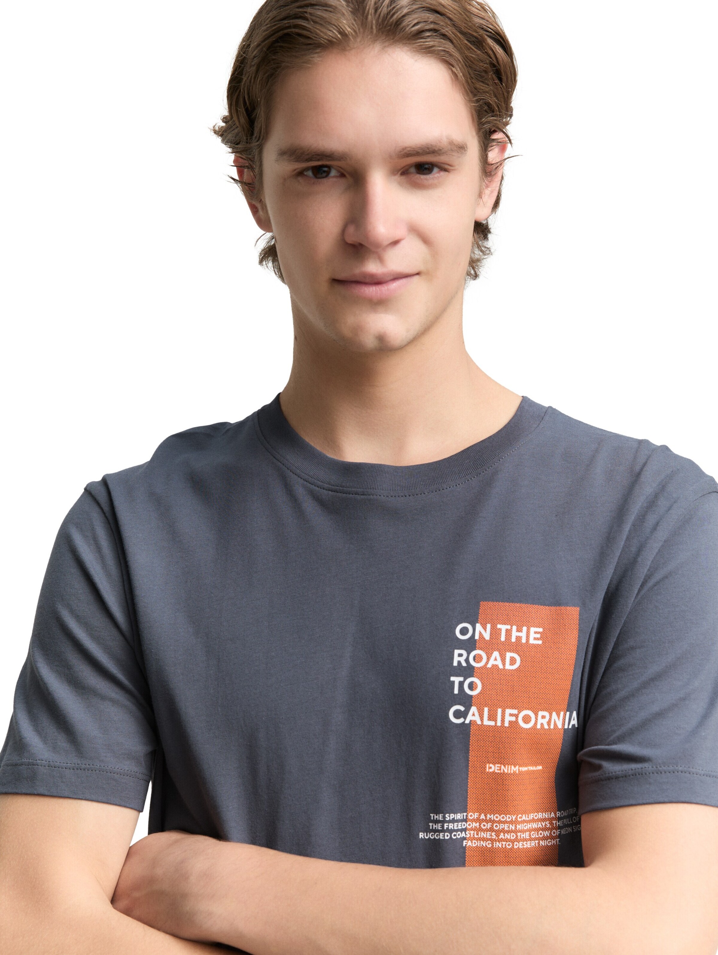 TOM TAILOR DENIM Shirt in Schwarz