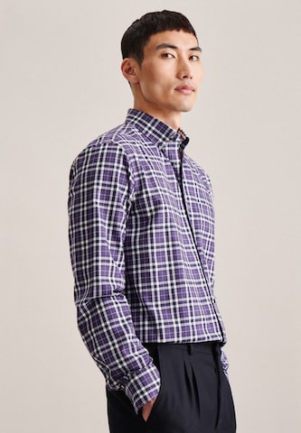 SEIDENSTICKER Regular fit Business Shirt in Purple