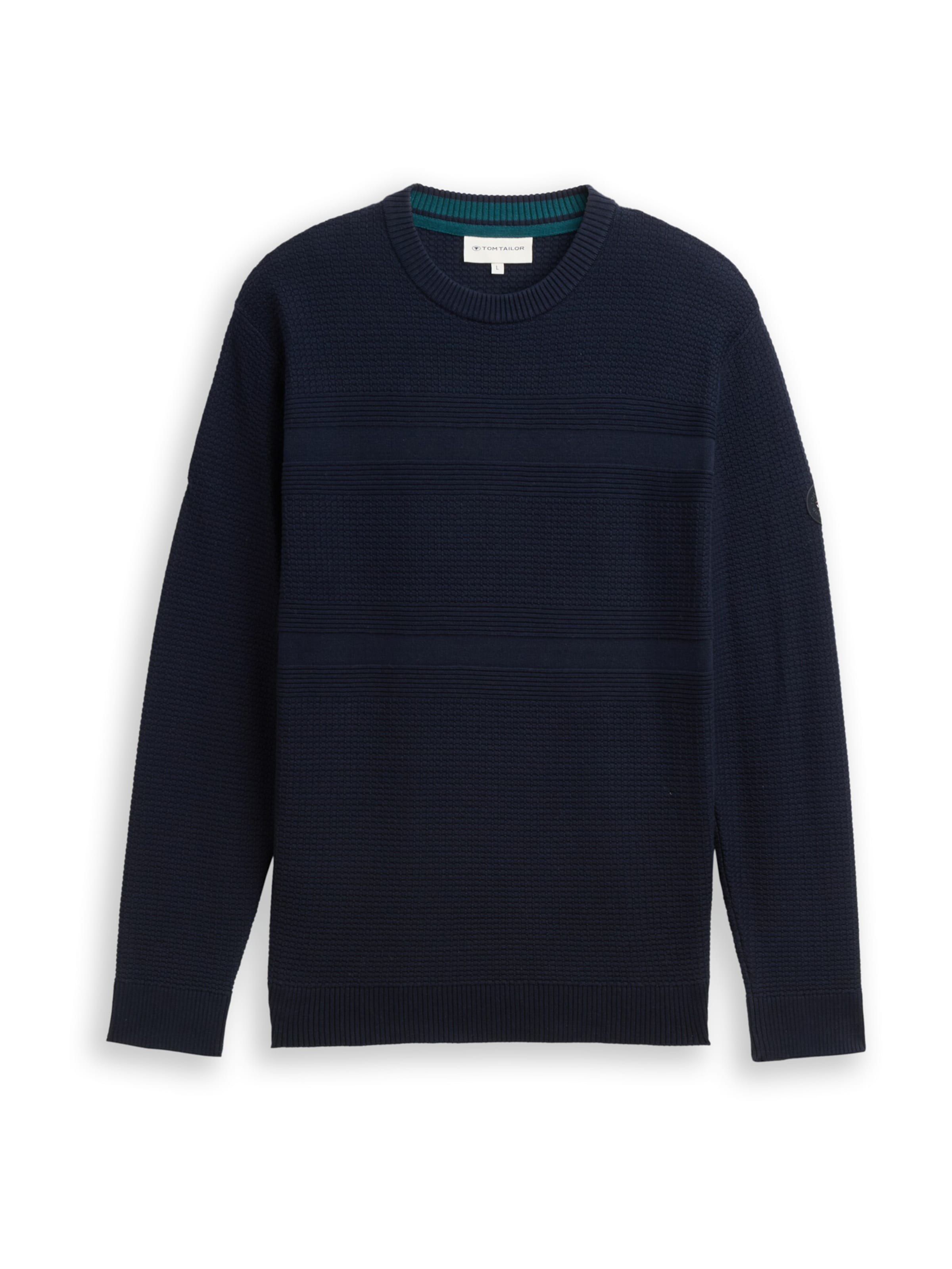 Pulover de la TOM TAILOR pe albastru: față