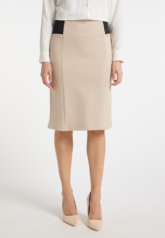 DreiMaster Klassik Skirt 'Naemi' in Beige: front