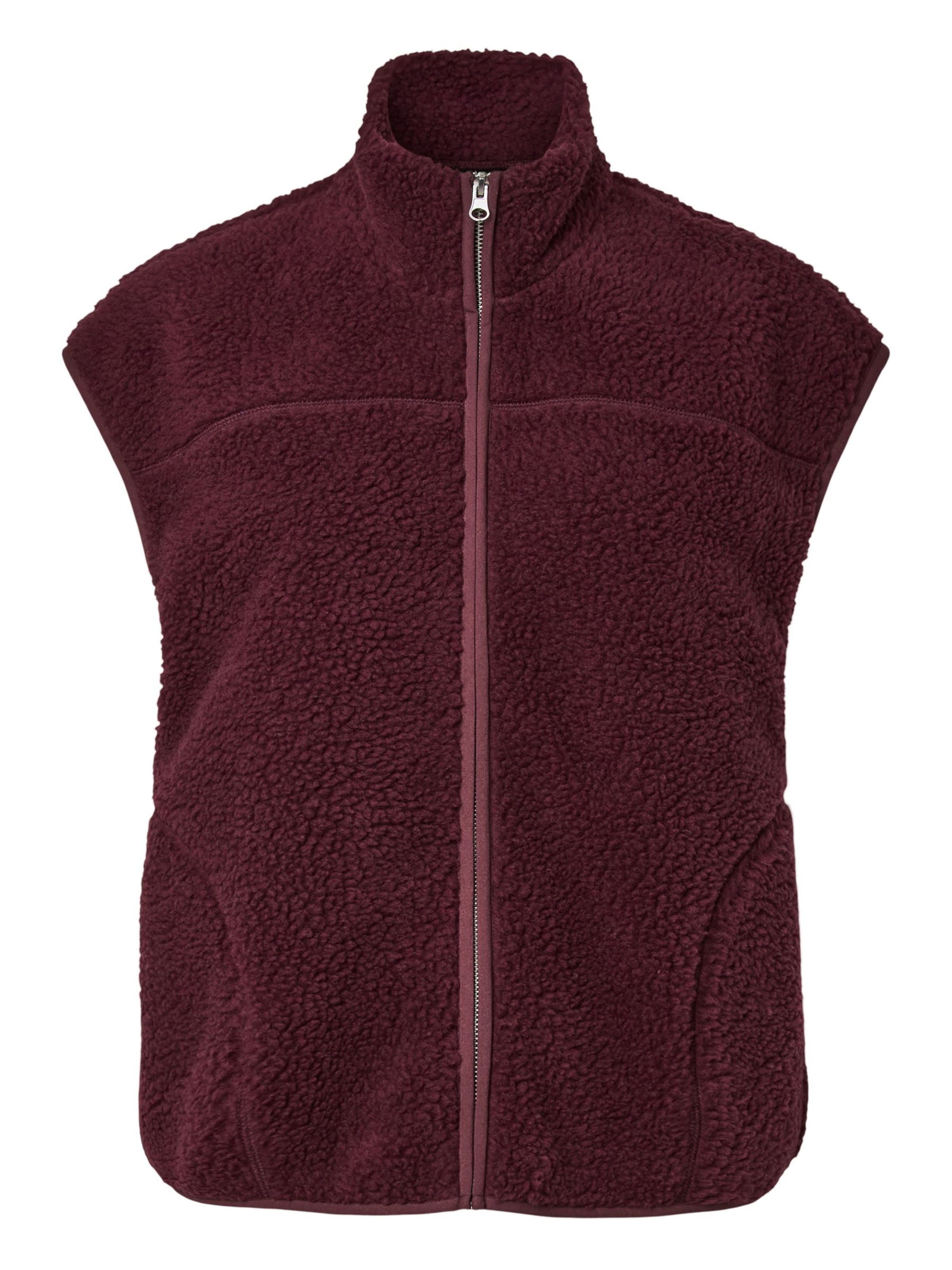 Gilet 'PCSadia' PIECES en rouge : devant