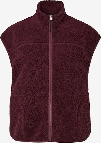 Gilet 'PCSadia' PIECES en rouge : devant