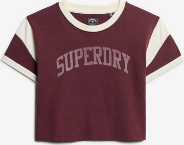 T-shirt Superdry en rouge : devant