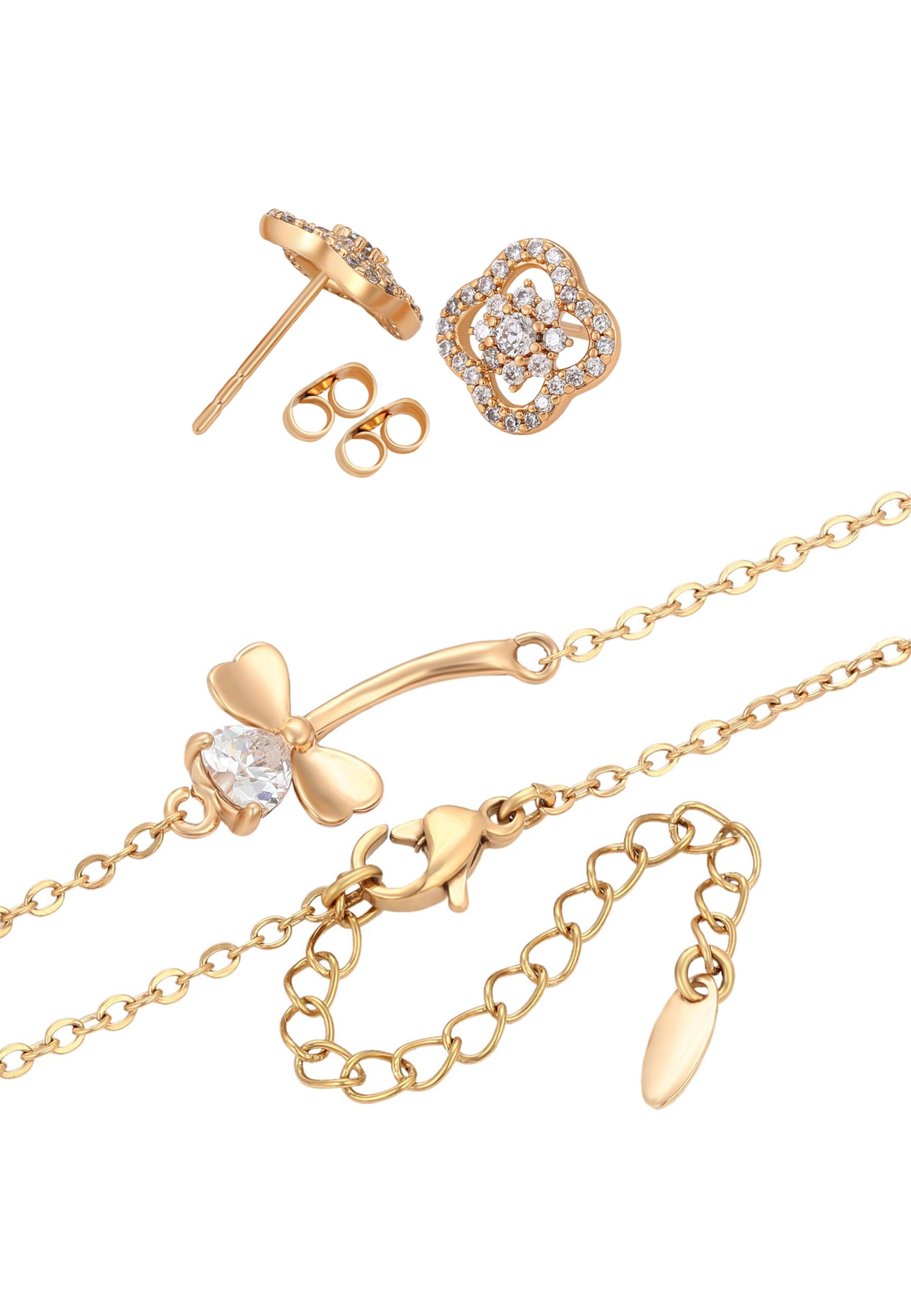 Parure de bijoux faina en or