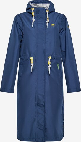 Schmuddelwedda Between-seasons coat in Blue: front